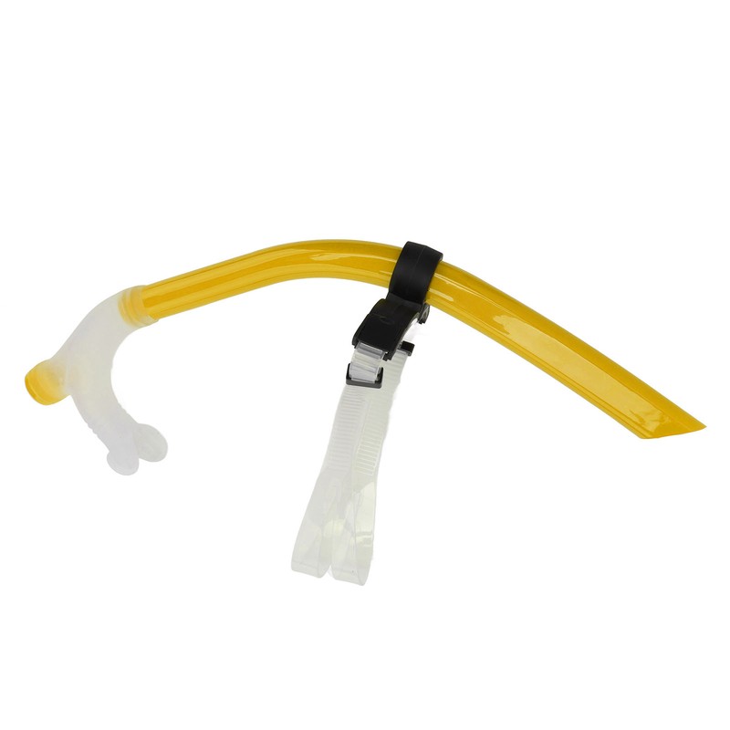 Swimming Snorkel Reduced Drag Silicone Swimming Breathing Tube with Adjustable
