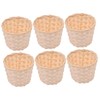 Totority 6pcs Mini Woven Baskets Decorative Tiny Baskets for Storage
