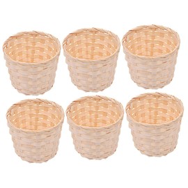 Totority 6pcs Mini Woven Baskets Decorative Tiny Baskets for Storage Party Favors Compact and Charming Organizing
