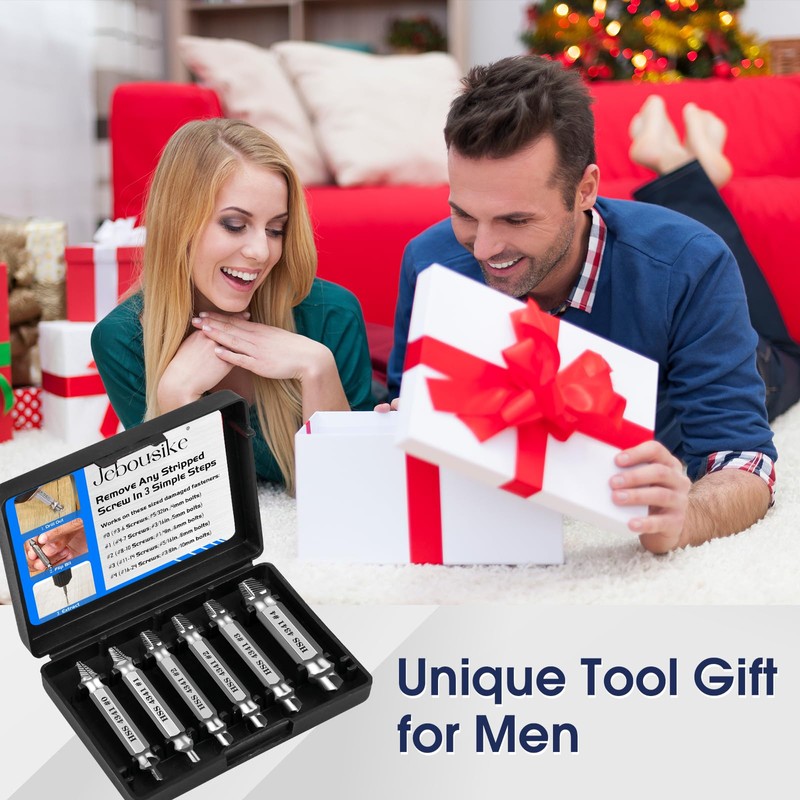 Sliver Damaged Screw Extractor Kit and Stripped Screw Extractor Set