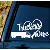 Trucker's Wife Car Decal Sticker BG 779