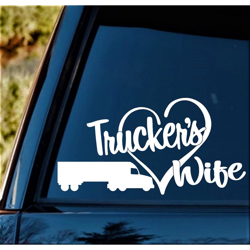 Trucker's Wife Car Decal Sticker BG 779