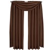 Royal Hotel Bedding Soho Chocolate-Brown Scarf, Solid Pattern, 42X216 inches