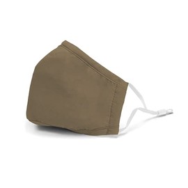 Adult Youth Kids Sizes Cotton Face Masks / Coverings With Built in Nose Bridge Wire and Filter Pocket - Reusable / Washable - Adjustable Ear Loops 1 or Mixed Assorted Pack (Youth, Dark Khaki .)