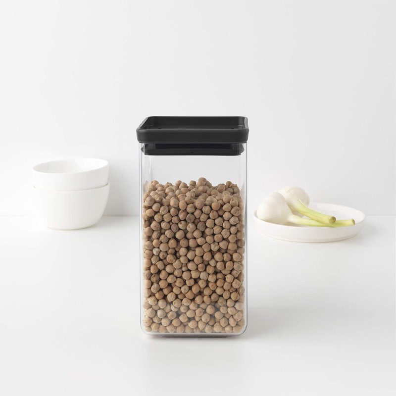 Brabantia Barattolo, Plastica, Dark Grey, 1.6 L
