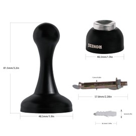 Magnetic Door Stops,Stainless Steel Door Stops, Strong Magnetic Door Stop, Wall Stop for Bottom/Top of Door, Door Stop Black, Door Holder, Floor Stop, Wall protecter, Rust-Resistant Door Stop