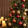 Christmas Baubles Christmas Tree Decoration Set, 30 Pieces, Plastic, Red