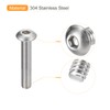 uxcell #10-32x1 Button Head Socket Cap Screws, 20pcs 304 Stainless