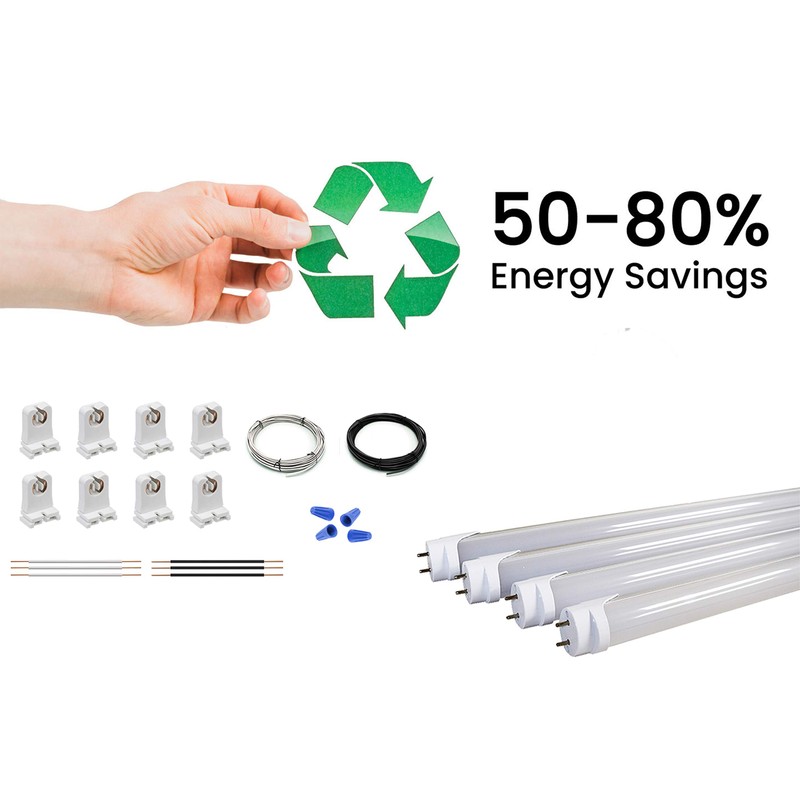 ORILIS 4 Light Fluorescent to LED Retrofit Conversion Kit -