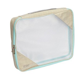 Lewis N. Clark Packing Cube, Large, Beige/Mint, One Size
