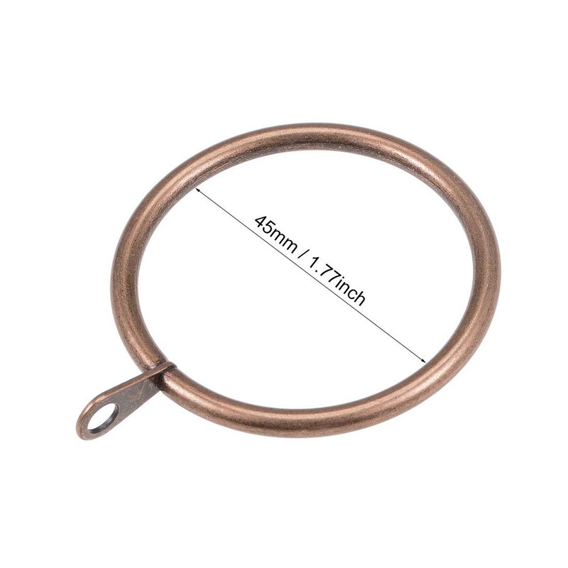 sourcingmap Curtain Rings Metal 45mm Inner Dia Drapery Ring for