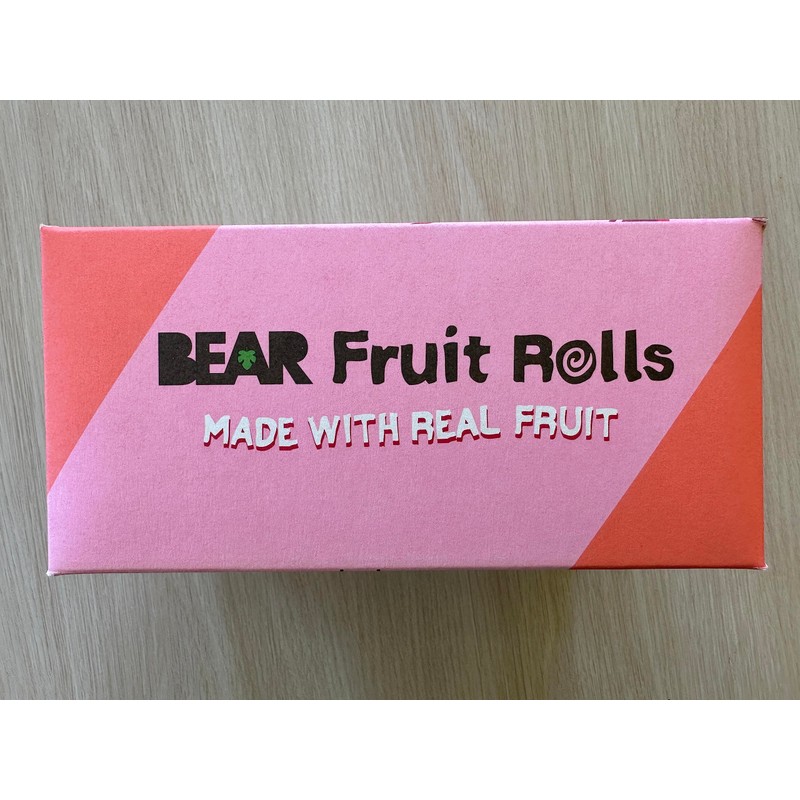 Bear Real Fruit Snack Rolls, Strawberry & Raspberry Variety Pack,
