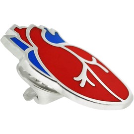 PinMart The Human Heart Medical Enamel Lapel Pin