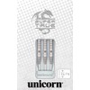 Unicorn Super True 90 Percent Tungsten, White Darts, Silver, 25