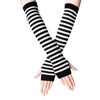 B-HOT Warmer Fingerless Gloves Stretchy Knit Thumb Hole Sun Protection