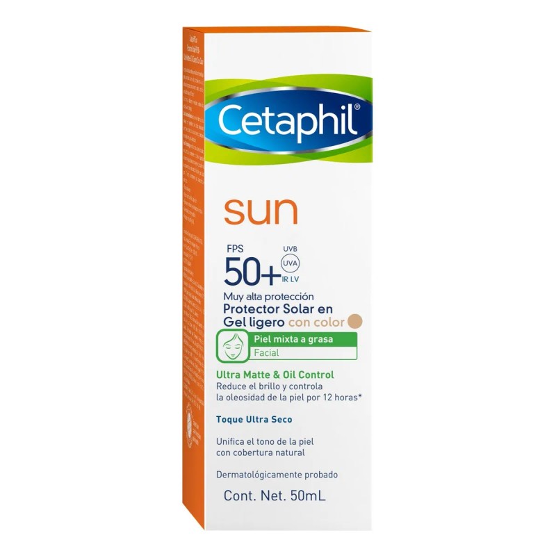 Protector Solar Cetaphil Sun 50fps Gel 50ml Oil Control