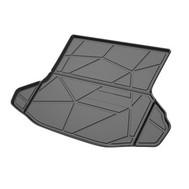 Elsetyler Custom Fit for Cargo Liner 2010-2011 Toyota Prius Base, 2012-2015 Toyota Prius Two/Three/Four/Five - Black TPO All Weather Heavy Duty Waterproof Rear Cargo Tray Trunk Floor Mat Protector