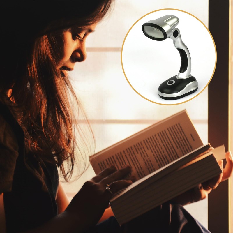 Ragyzity Led Desk Lamp, 12 LED Portable Desk Lamp Powered