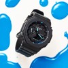 G-Shock by Casio Men's GA2100-1A2 Black/Blue Analog-Digital Watch One Size