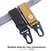 YAPJEB Tactical Gear Clips, Tactical Molle Key Ring Lightweight, Hook