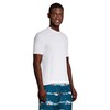 Lands' End Mens Short Sleeve Swim Tee Rash Guard White