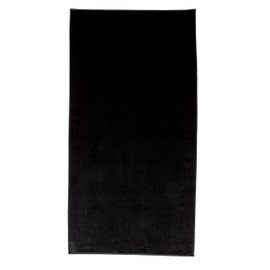Bahia Beach Towels Solid Velour Beach Towel, Black, 40" x 76"