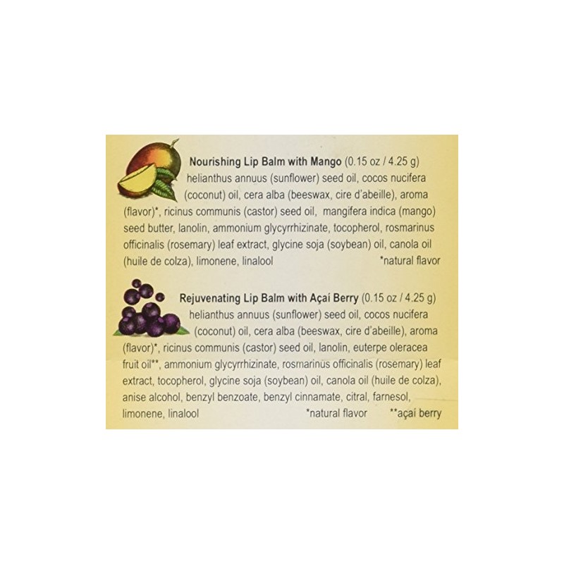 Burt 's Bees: Acai Berry & Mango Butter Combo de