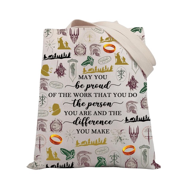 PLITI Lord Rings Inspired Gift Lord Rings Movie Tote Bag