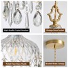 Mini Vintage Crystal Pendant Light - Brass Gold Clear Glass,