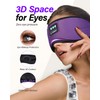 LC-dolida LC-dolida Sleep Headphones, White Noise Bluetooth Sleep Mask 3D