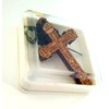 Christian Orthodox Greek Religious Pendant Necklace with Wood Cross /