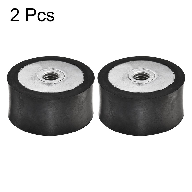 sourcing map M8 Rubber Mounts, 2pcs Female/Female Vibration Isolator Shock