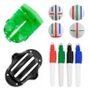 TeaATiCh 6Pcs Golf Ball Line Drawing Marking Alignment Kits,Golf Ball Line Marker Alignment Kits,for Precise Balls Alignment