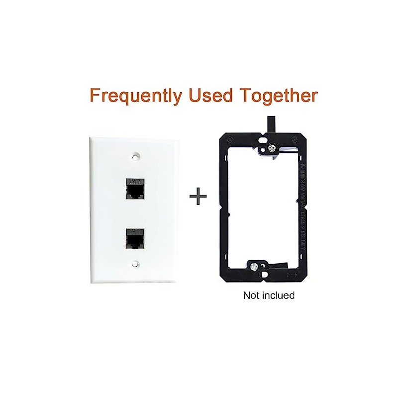 BOPLAT 2 Port Ethernet CAT7 Wall Plate Female to Female