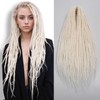 30 Inch Dreadlocks Extensions 20 Strands White Dreads Extension Thin
