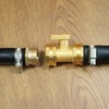 SIGURANTA Garden Hose Shut Off Valve, 3/4 Inch Solid Brass