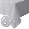 H.VERSAILTEX Linen Textured Tablecloth Wrinkle Free, Spill-Proof Waterproof Table Cover