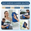 Microfiber Cleaning Cloth 5 Pcs 11.8 x 11.8 Inch Dual
