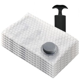 Vacuum Compression Space Saving Storage Bags with Hand Pump for Clothes Packing, 15.74“X23.62”, Pack of 6