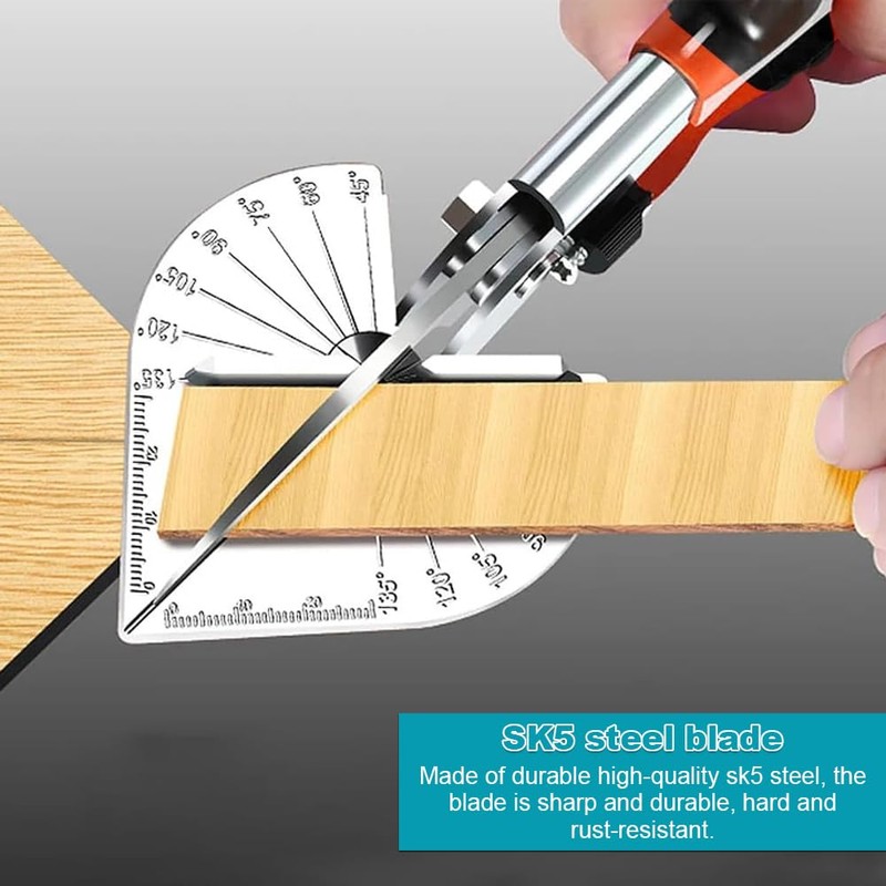 Mitre Shears, 45-135 Degree Adjustable Angle Scissors with 2 Spare