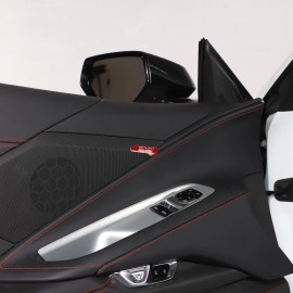 Ynei Door Speaker 70th Anniversary Trim Cover Set Fits Corvette C8 1LT 1LZ 2020-2024