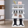 DYRABREST Rotating Shoe Rack Tower Revolving 360 Spinning Shoe Organizer