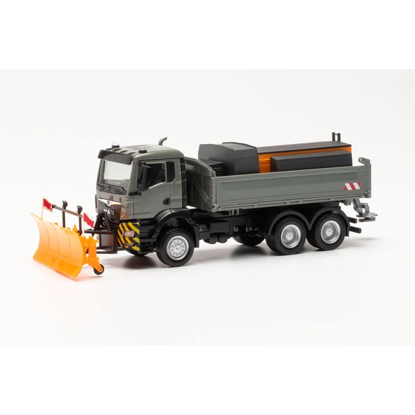 Herpa MAN TGS NN Truck Model Winter Service Vehicle, True to Original in 1:87 Scale, Diorama, Collector's Piece, Decoration, Made in Germany, Plastic