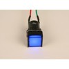 PilotLights 12 Volt DC Pilot Light, 17mm Square Panel Indicator
