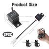 Pack of 2 LED Indicator Relay 12 V 2 Pin,