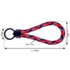 JoJewelry Dark Keyring with 8 mm Paracord with Key Ring,