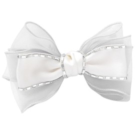 TOVINANNA Elegant Rhinestone Bow Hairpin Small Bows Clip for Girls Women Hair Accessories Girl for Parties Birthdays School