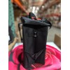 Lusso Black Car Trash Can, 3.5 Gallon, Manual-Lift Opening Mechanism,