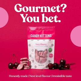 Candy Kittens Very Cherry Gourmet Sweets 140g (Pack of 10)