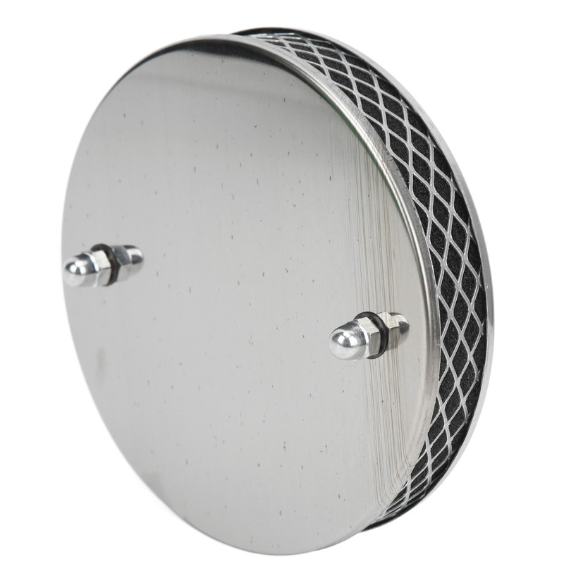14x3cm High Flow Air Filter Chrome Metal Replacement for SU